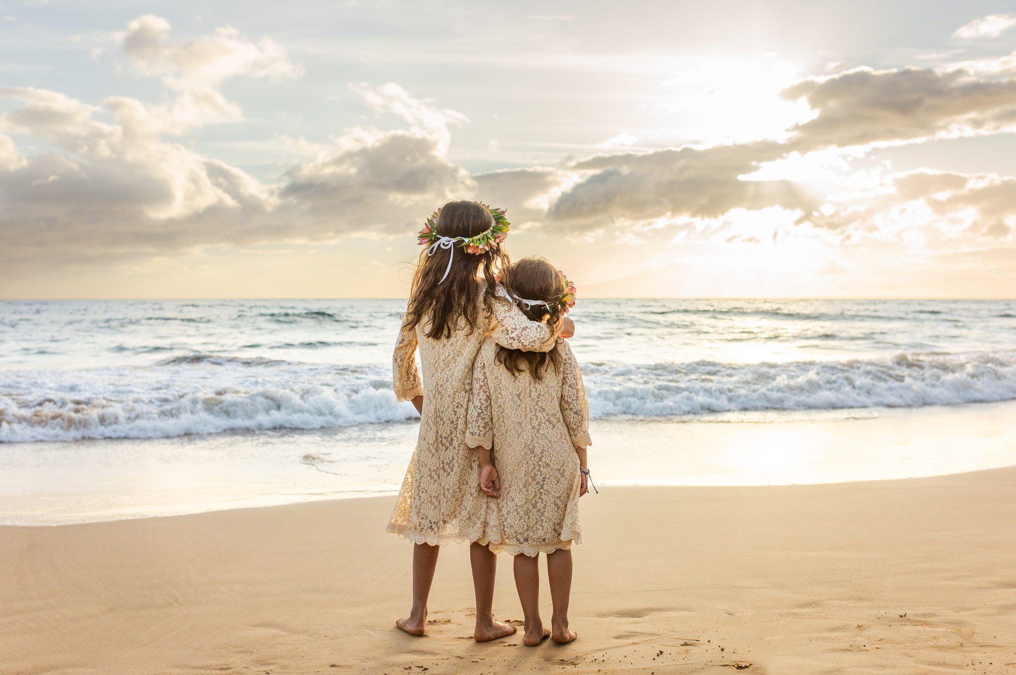 A children's photography session in Maui