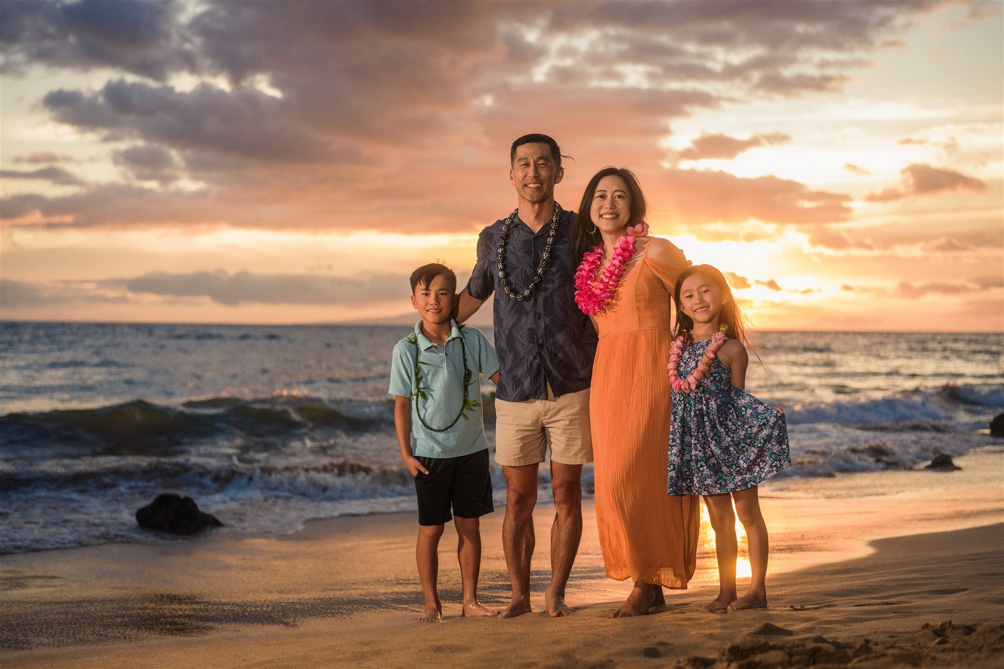 A portrait photographed by Solomon during the Last Half of Sunset in Wailea