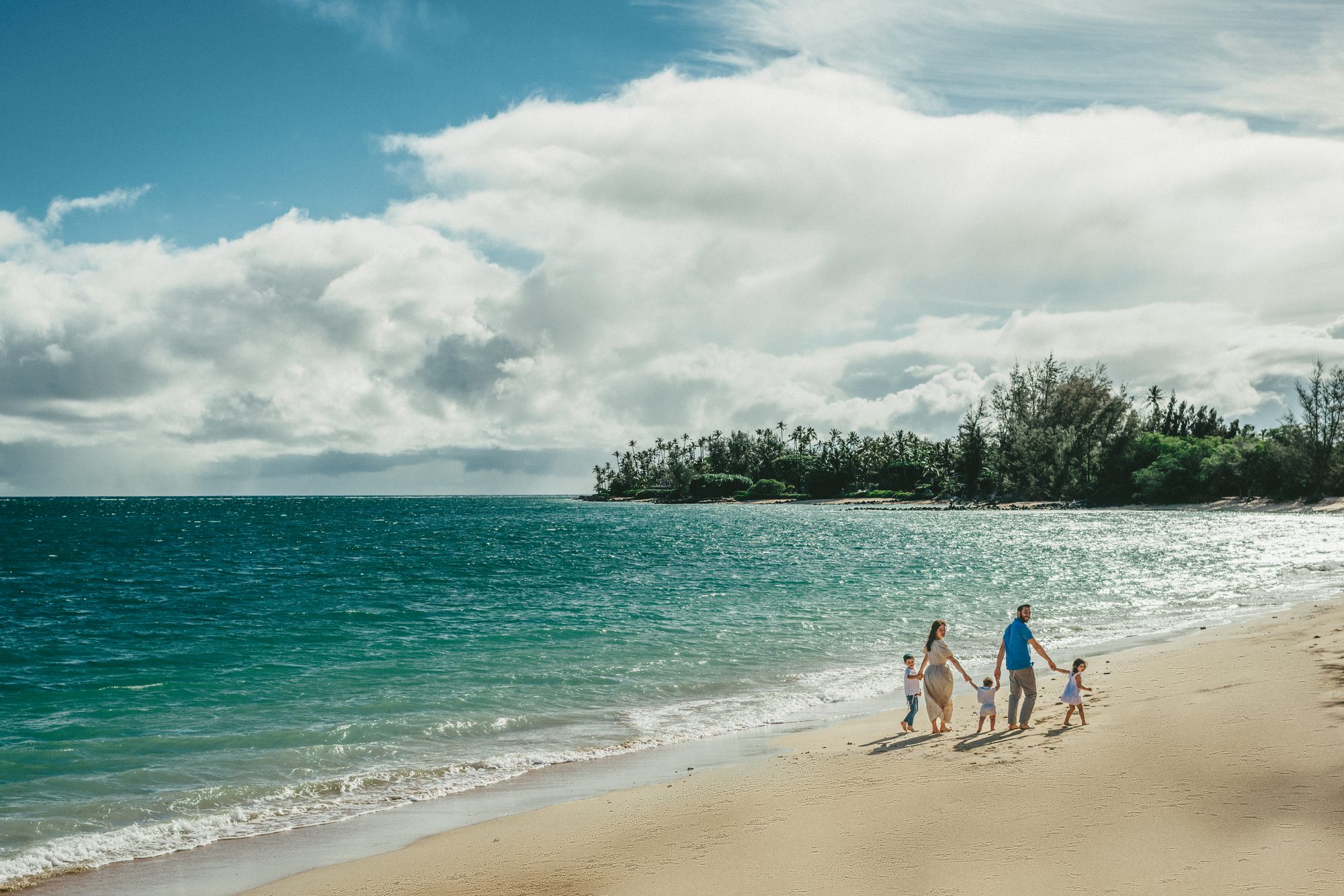 A portrait session on smooth Maui sand