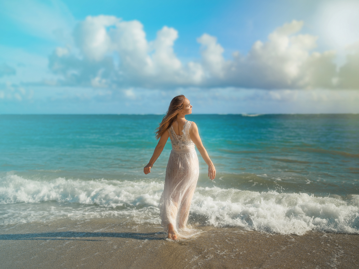 Turquoise water photography session