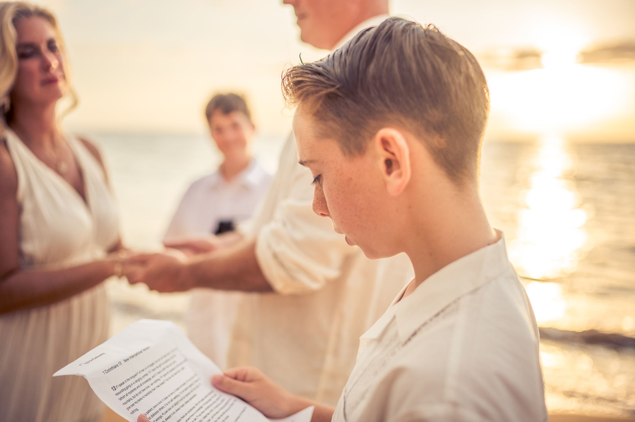 A vow renewal ceremony in Maui