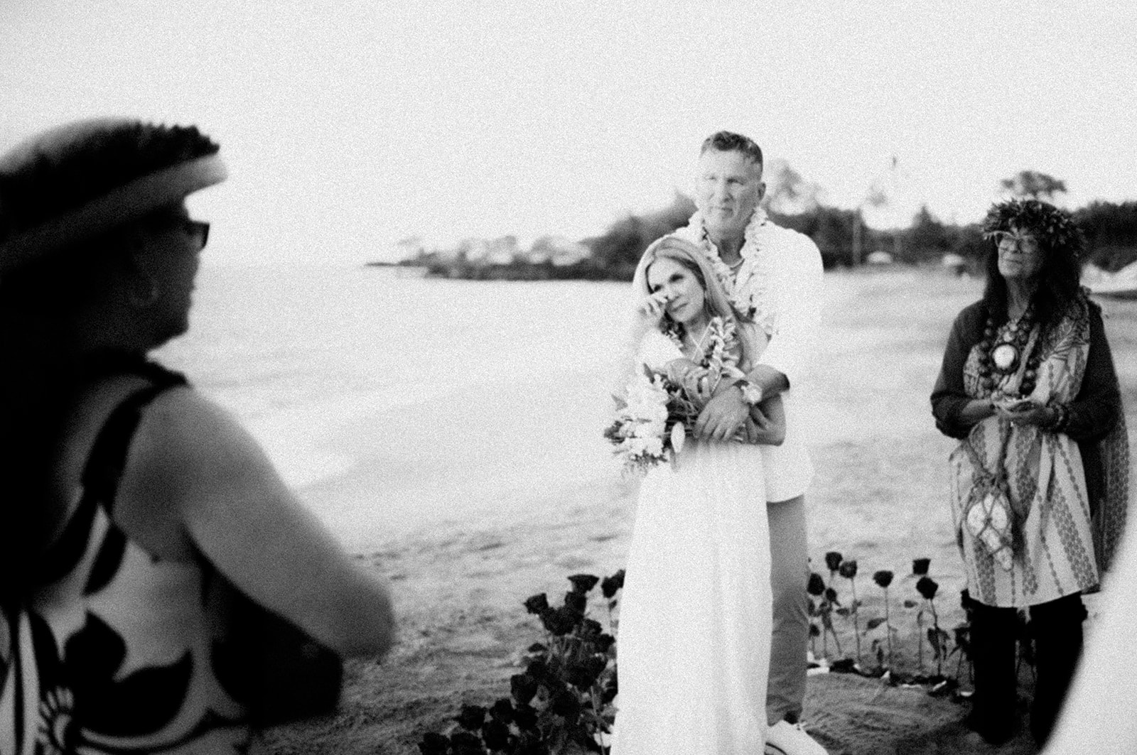A vow renewal ceremony in Wailea