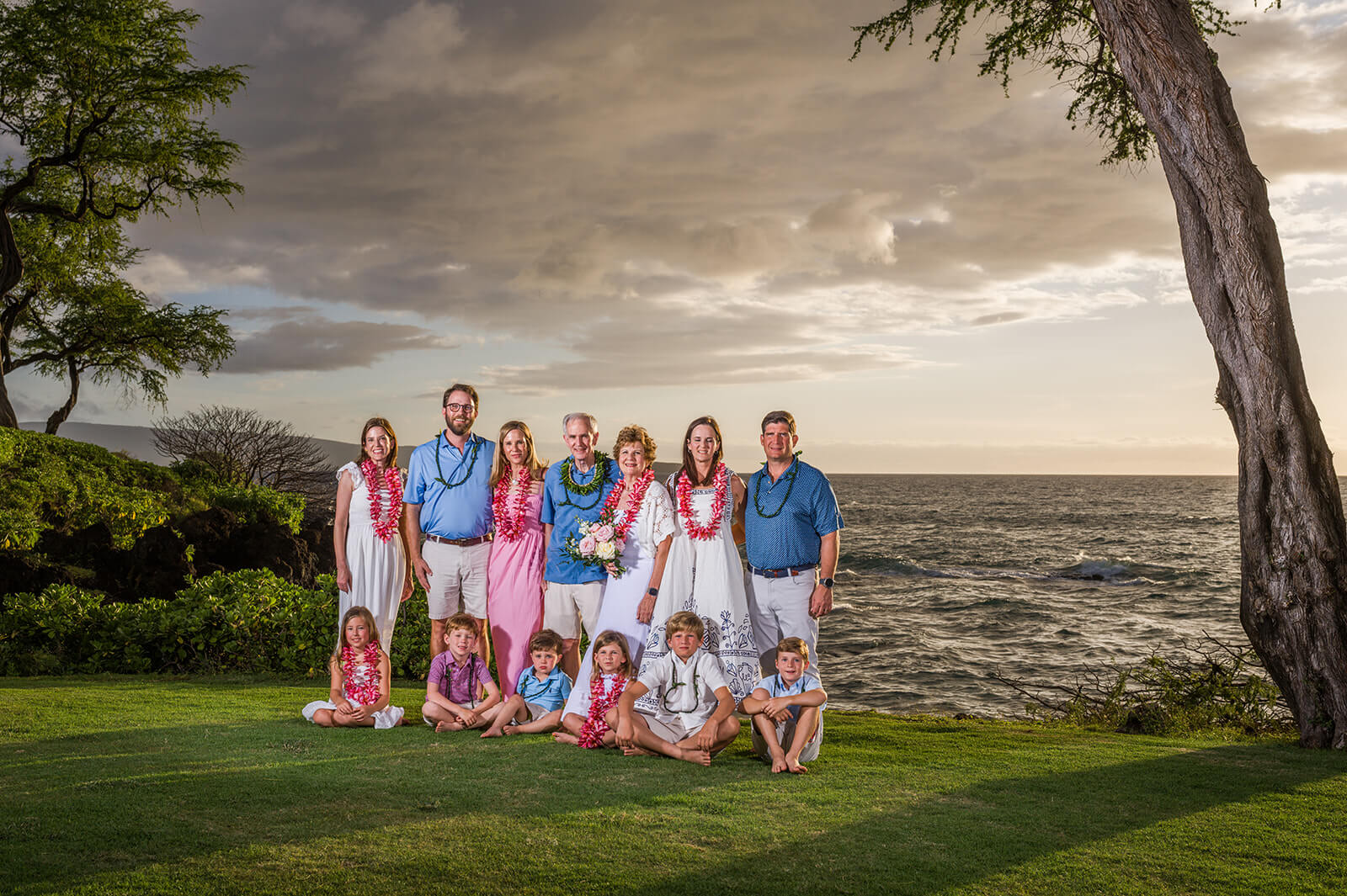 The Large Family Legacy portrait session at Maluaka Beach in Maui