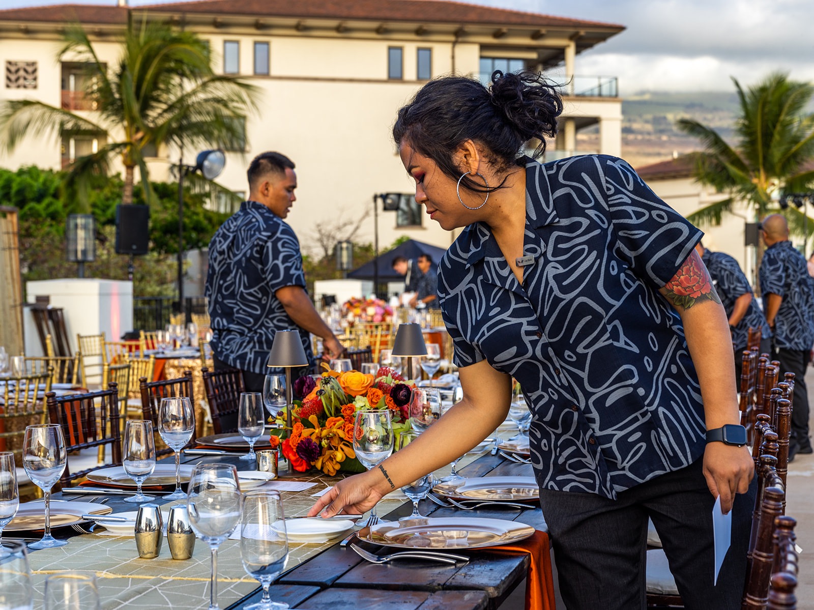 Oceanfront fine dining in Wailea